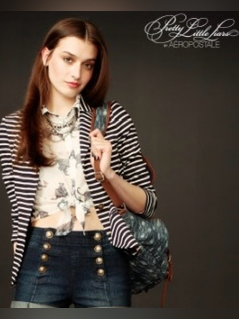 Aeropostale Pretty Little Liars Striped Blazer